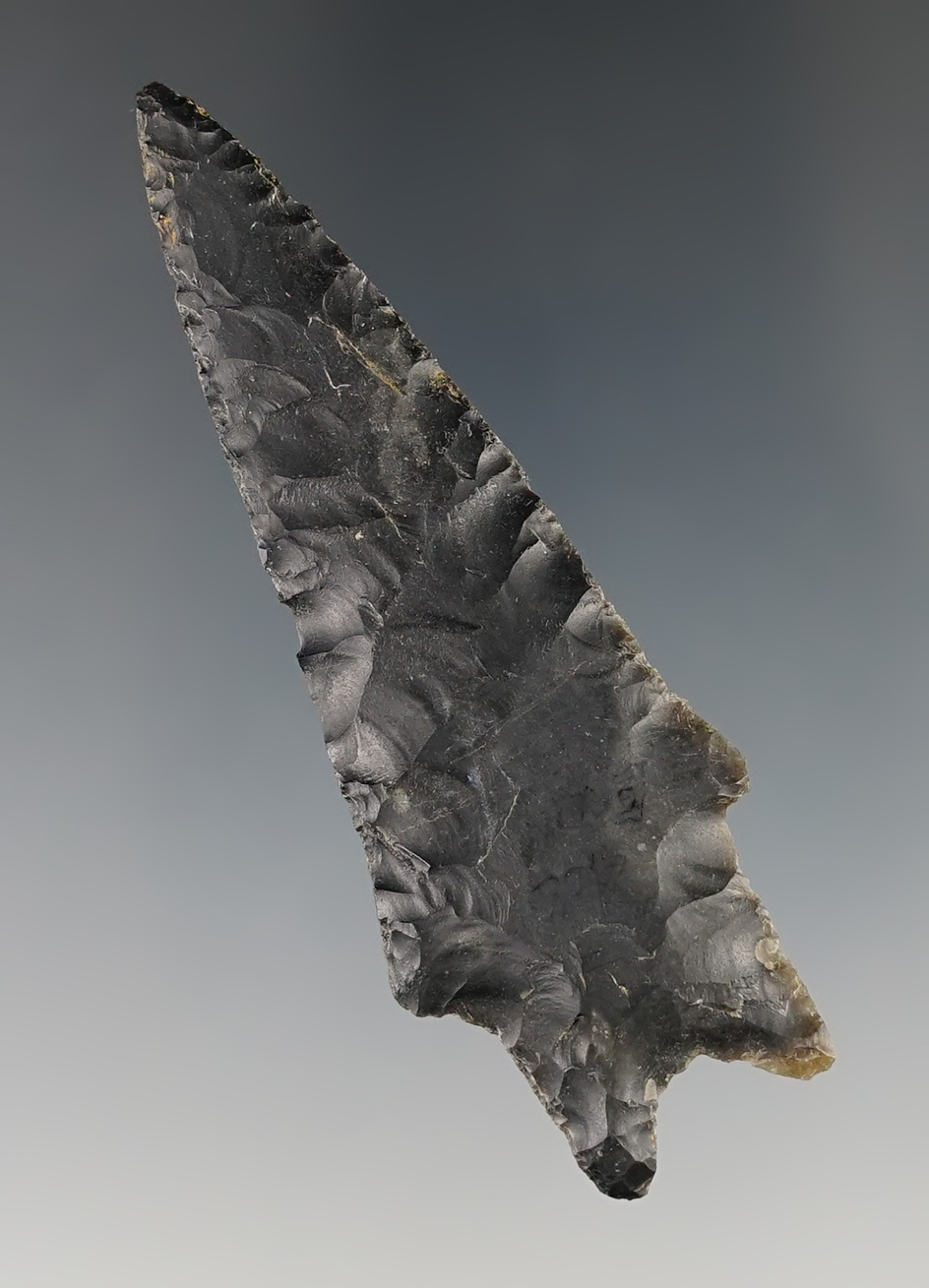 2 7/8" Early Stem Point found in Central Texas. Rogers COA.