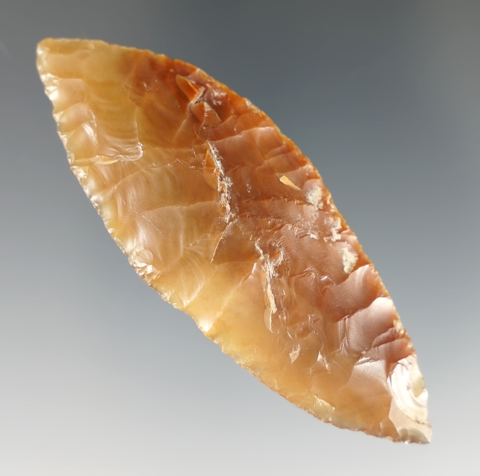 2 3/4" Cascade found in the late 1950's by Norma Berg near the Columbia River, Washington. COA