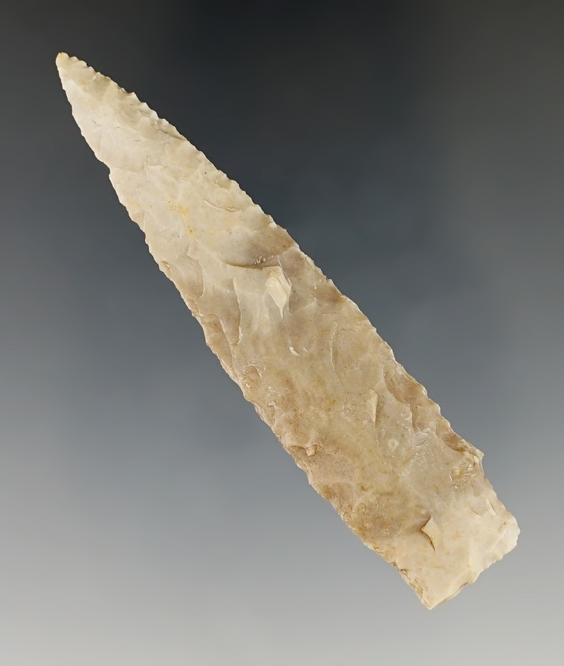 2 15/16" Darl Stemmed found in Bell Co., Texas. Comes with a Bill Arnold COA.