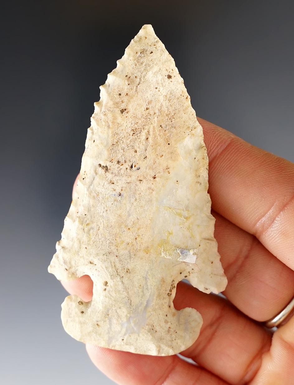 Fine 2 15/16" Thebes E-Notch - Amanda Township, Allen Co., Ohio by Mike Berett in 1975.