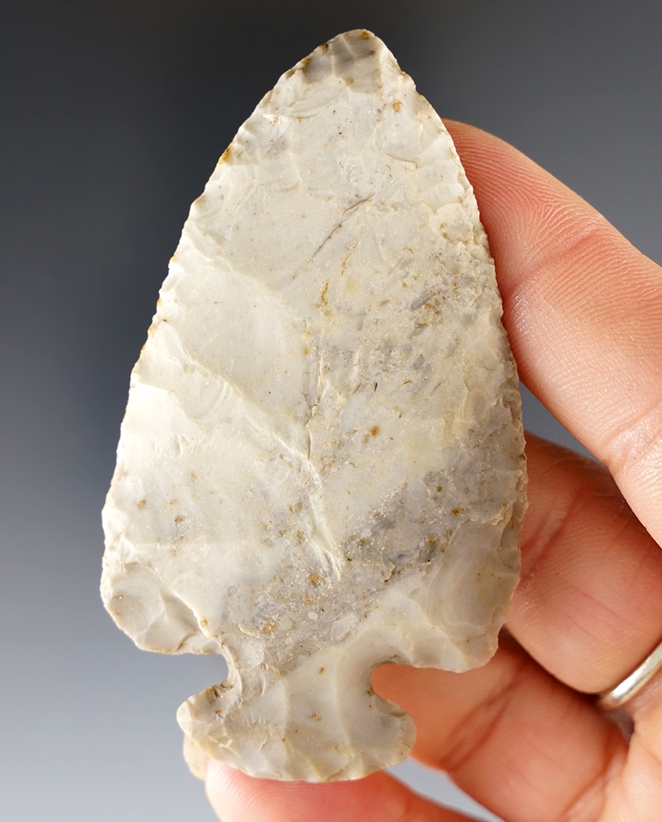 Fine 2 15/16" Ohio Dovetail made from Flint Ridge Flint.