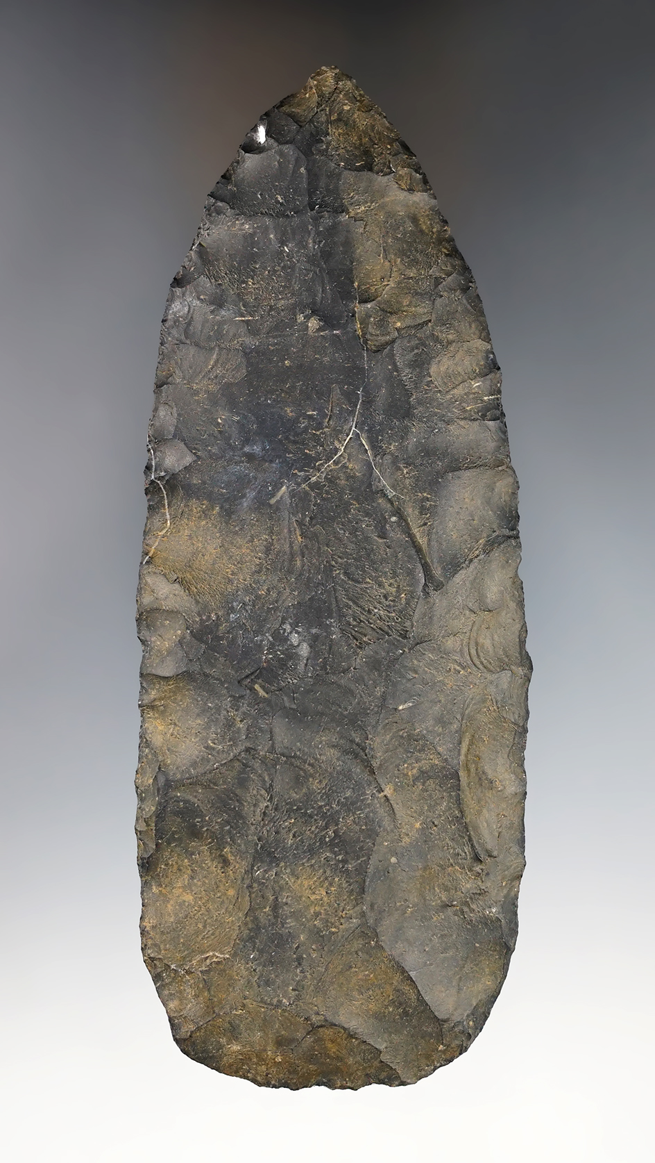 5 7/8" Cache blade made from Coshocton Flint. 