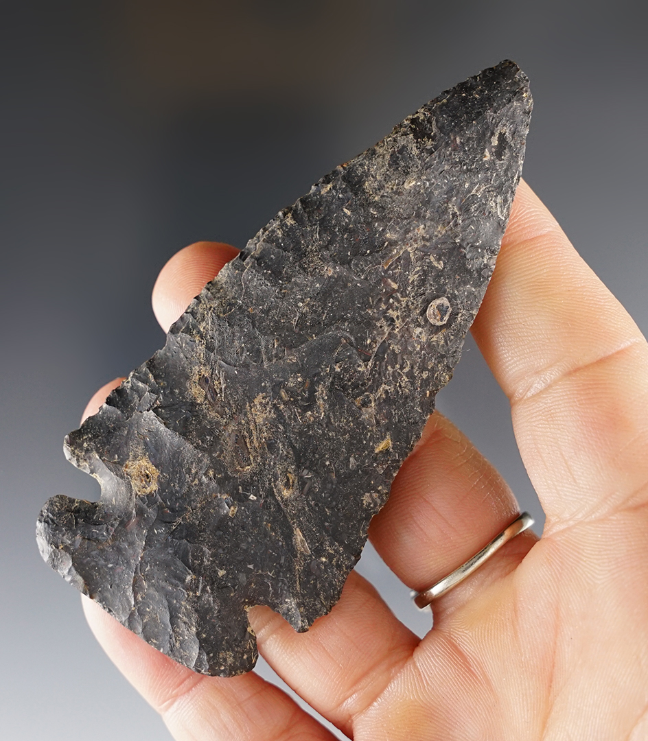 Fine 3 9/16" Dovetail found in Knox Co., Ohio.