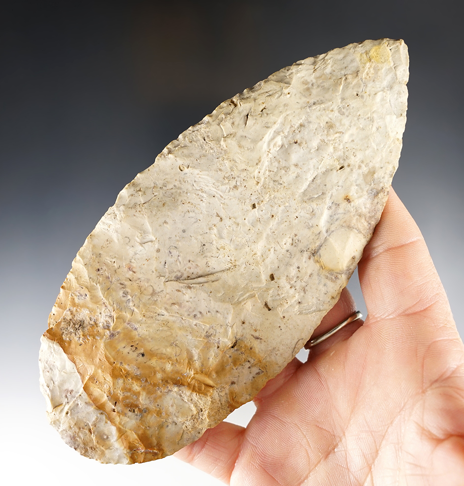 Nicely made 5 13/16" Flint Ridge Blade found in Champaign Co., Ohio.