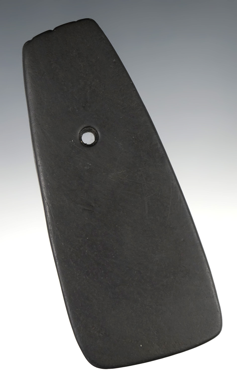 Well styled 4" Hopewell Trapezoidal Pendant - Athens Co., Ohio. Ex. Vietzen, Root ,  Rummel.