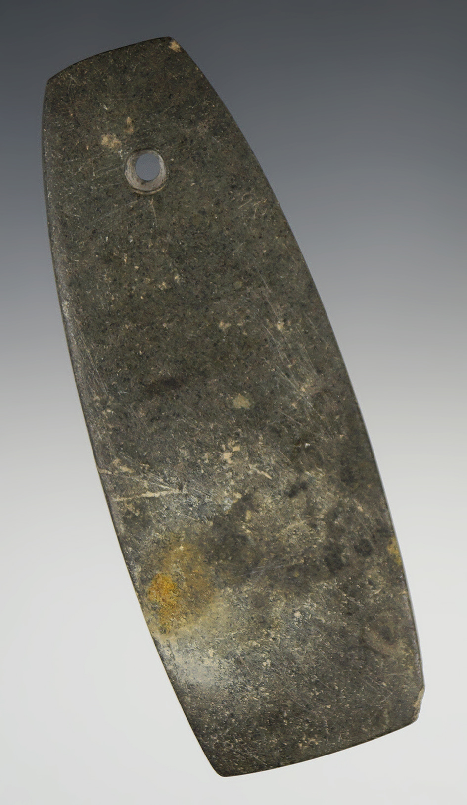 4 1/4" Intrusive Mound Pendant - well patinated hardstone.  Wayne Co., Ohio.