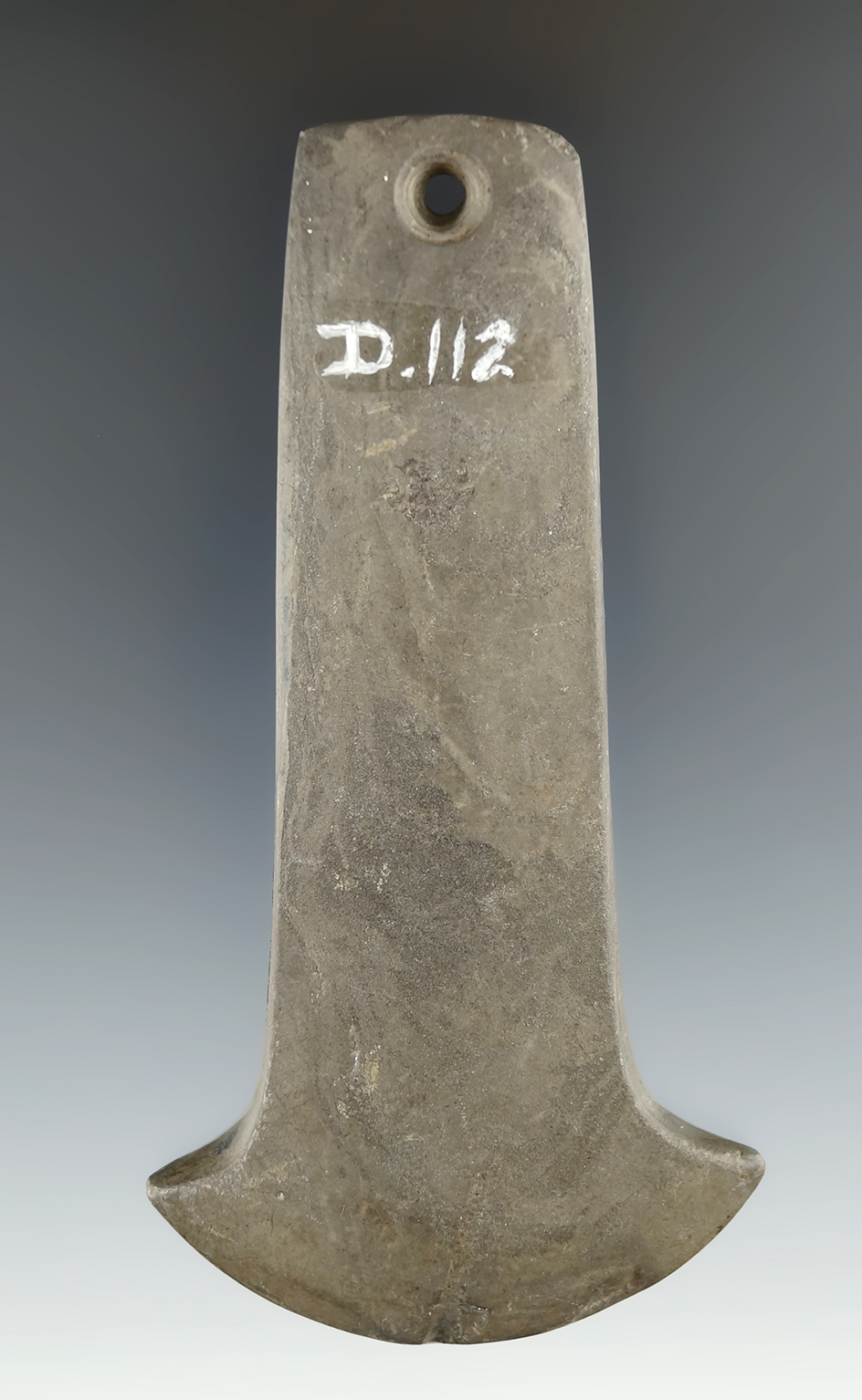 4 3/16" Adena Anchor Pendant found in 1914 in or near Kenton, Hardin Co., Ohio. Ex. Parks COA