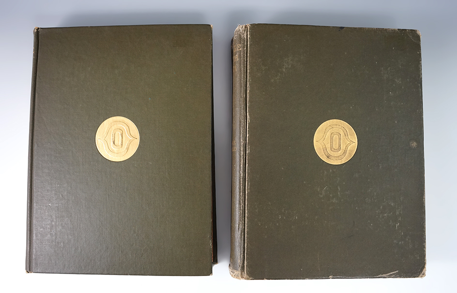 Rare set of hardcover books "Stone Age in North America" by Moorehead. First edition, 1910.