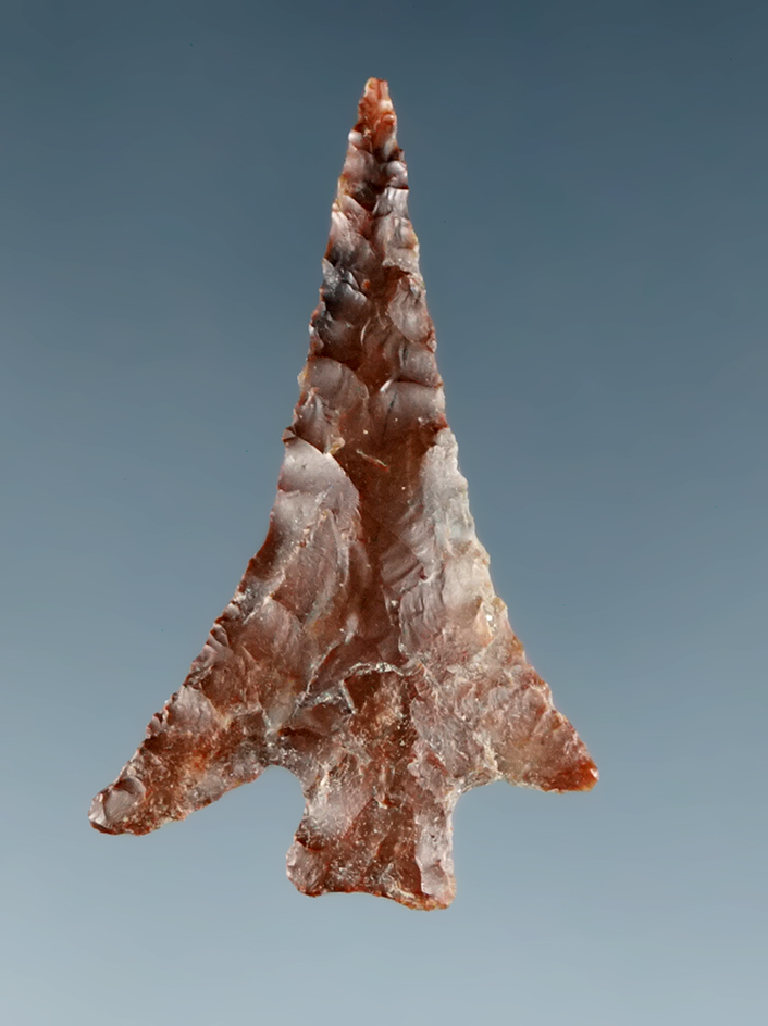 1 1/8" Jasper Columbia Plateau found in the vicinity of Priest Rapids, Yakima County Washington.