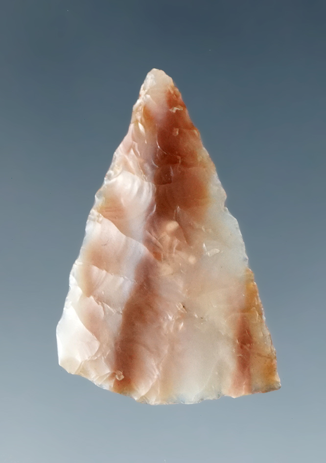 Beautifully colored material on this semi translucent 1 1/8" Triangular Knife -, Klickitat County WA