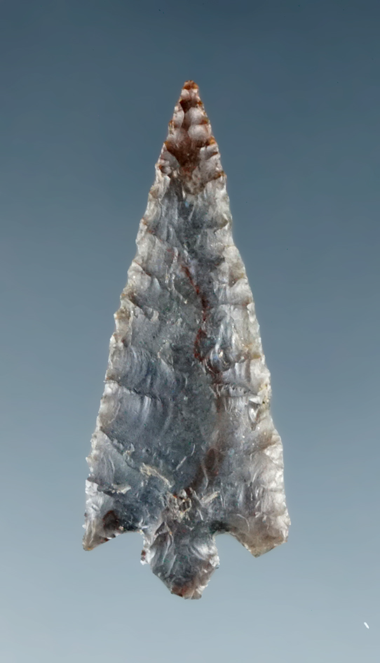 1 1/16" Wallula Gap found at the Towal site, Klickitat County Washington.