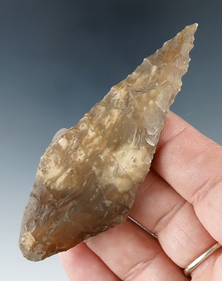 3 5/16" Columbia River Contracting Stemmed Knife - Agatized Wood - Maybe site, Klickitat Co. Wa.