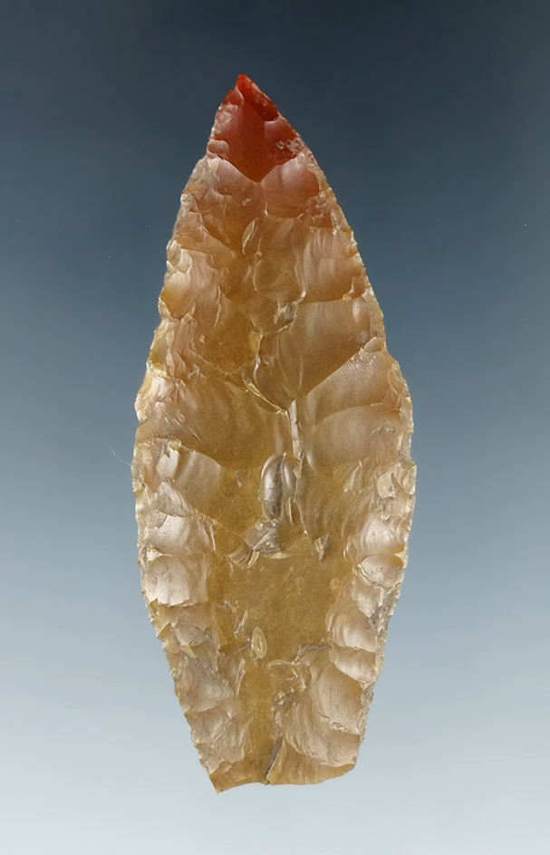 2 5/8" Lanceolate Knife with a broken base found at the maybe site, Klickitat County Washington.