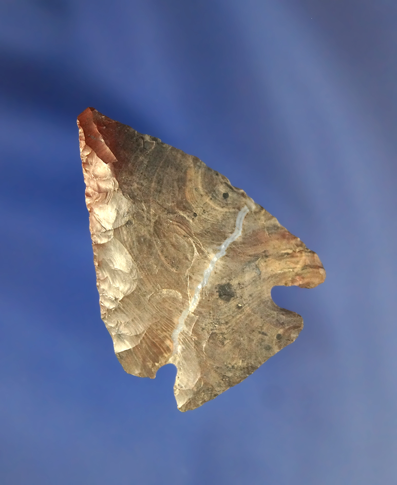 1 3/4" Nethers Flint Pentagonal Point found in Ohio.
