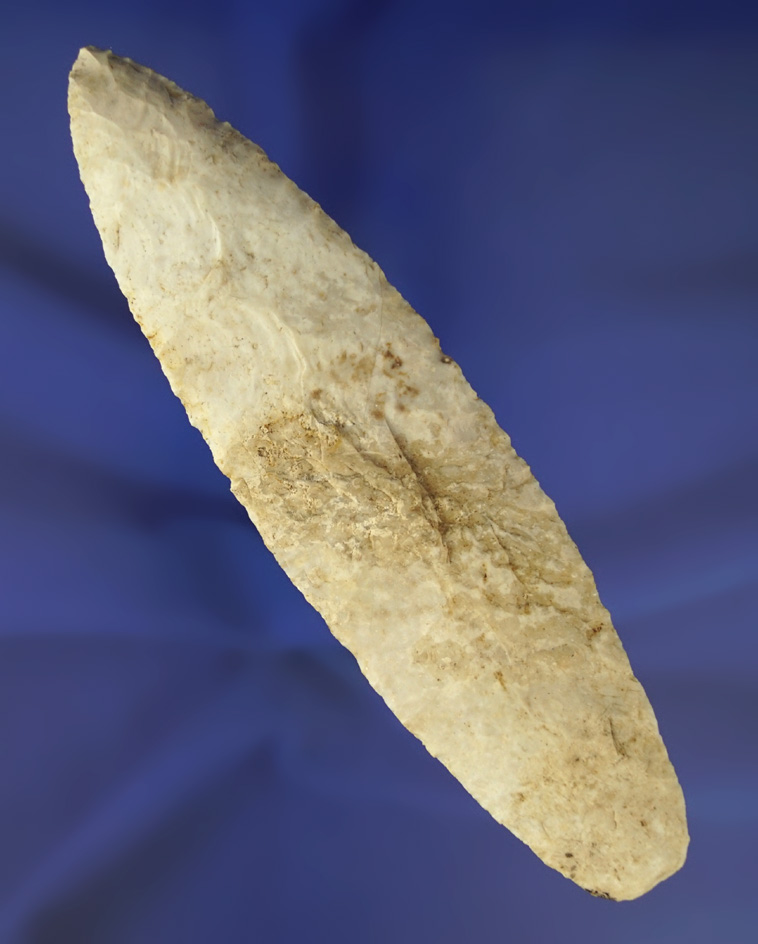 Large and nice! 6 1/4" Karnak Blade with nicely ground lower edges found in Missouri.