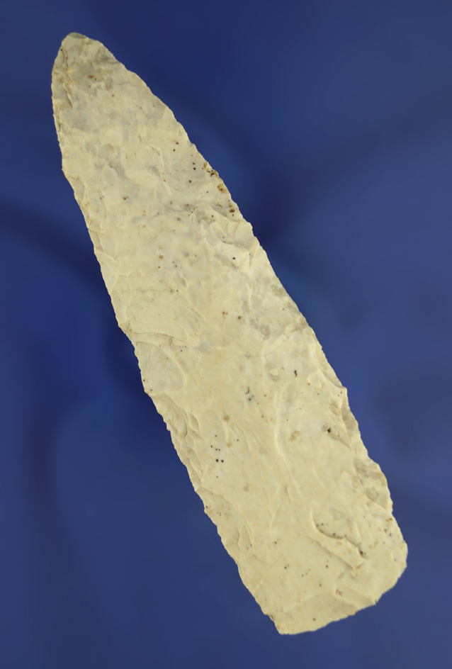 4 and 5/8" Woodland Lanceolate Knife- Burlington chert found in Missouri. Bennett COA.