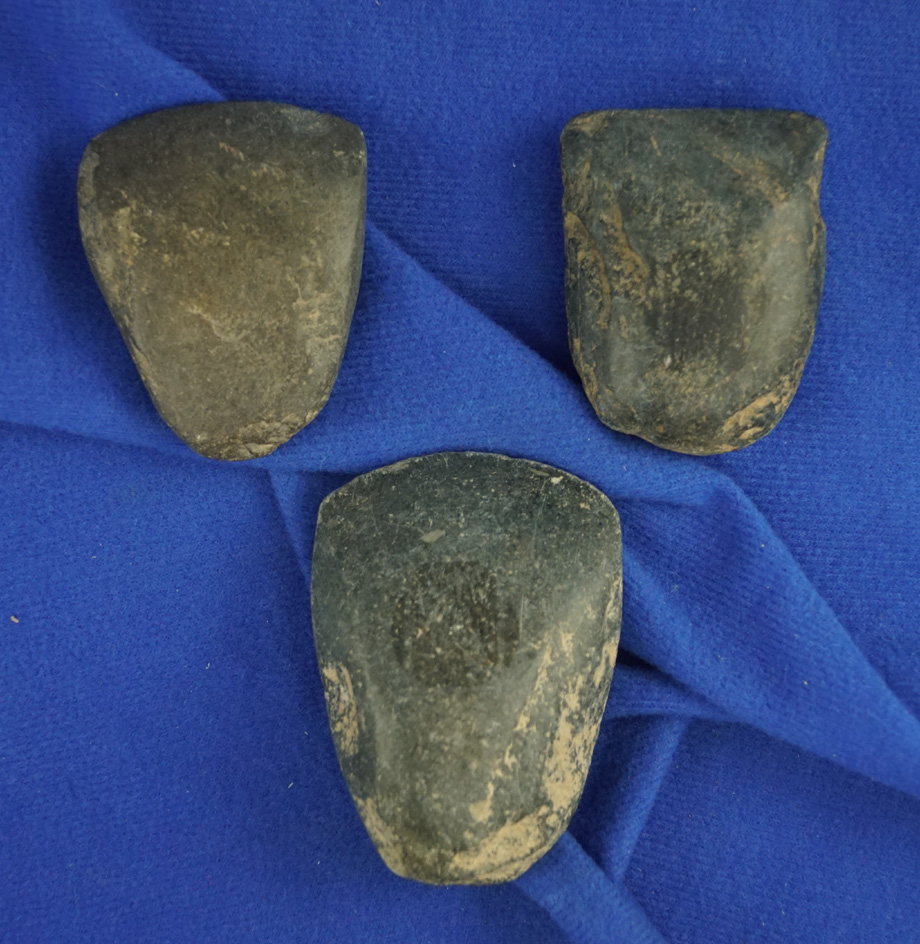 Set of three Midwestern Celts, largest is 2 9/16".