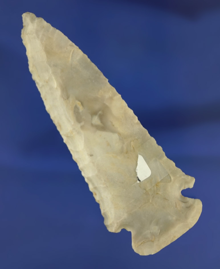 4" Dovetail made from Mozarkite Flint found in Missouri. Comes with a Jerry Dickey COA.