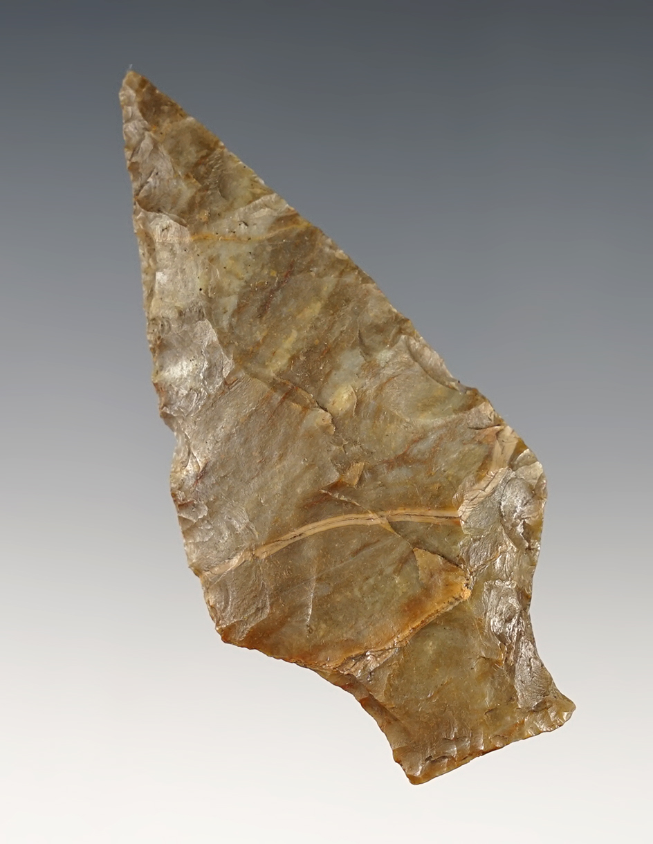 Well made 3" Ashtabula found by John Durig in Trumbull Co., Ohio.