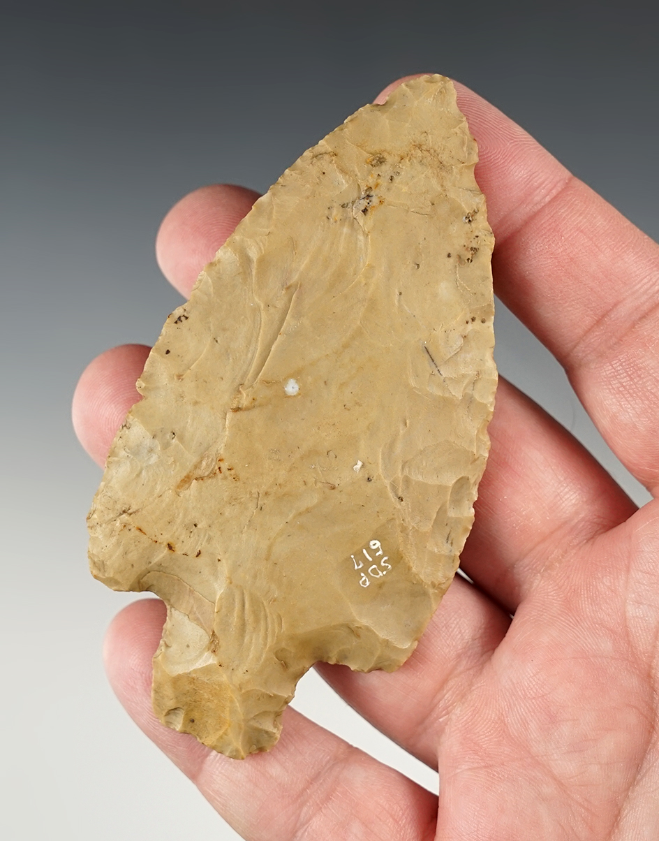 3 7/8" heavily patinated Adena found in Paulding Co., Ohio.