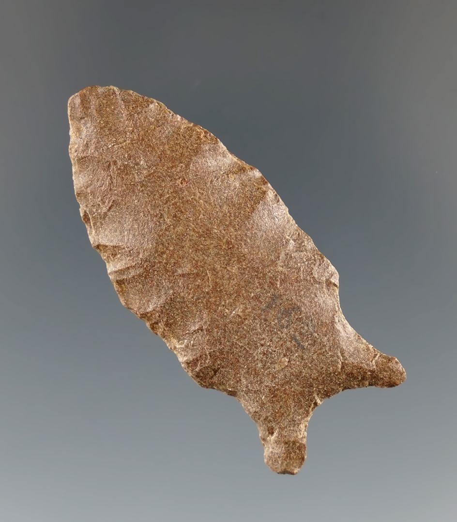 1 11/16" Early Archaic Dart Point found in Tennessee. Comes with a Bennett COA.
