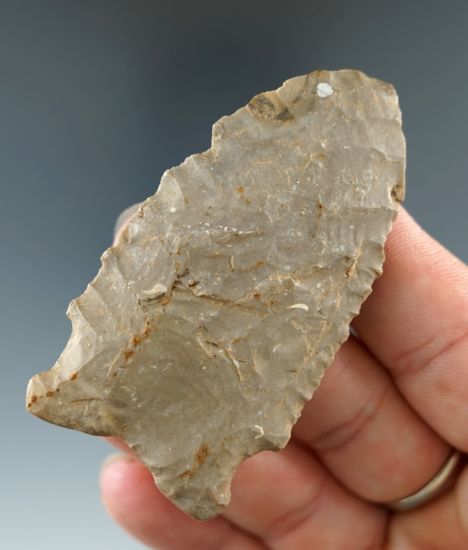 2 5/8" Hardaway found in Tennessee. Ex. Dr. Stanley Copeland Collection. Comes with a Bennett COA.