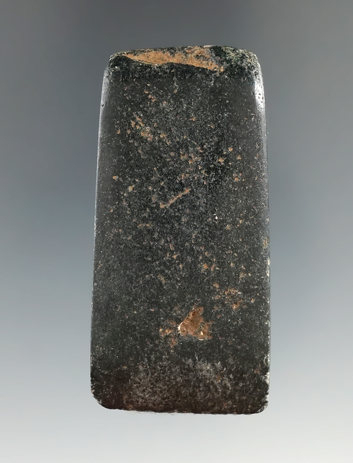 2 3/16" pre-Columbian jadeite Celt that is nicely polished in good condition found in Central Americ