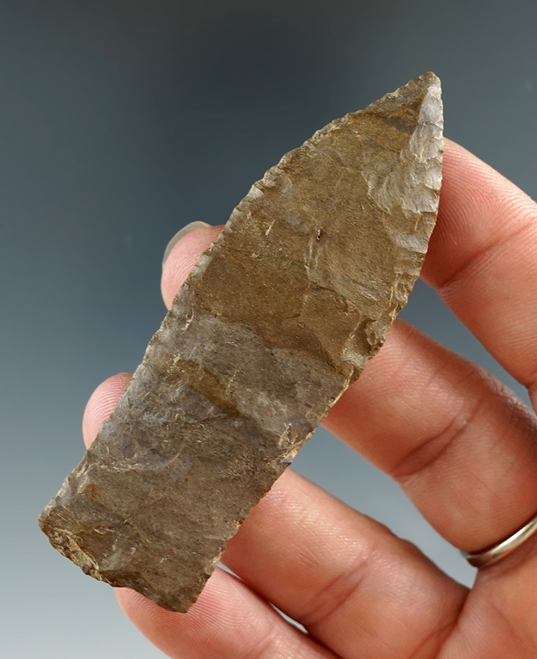 2 15/16" Copena found in Humphreys Co., Tennessee. Ex. Dave Kittler. Comes with a Bennett COA.