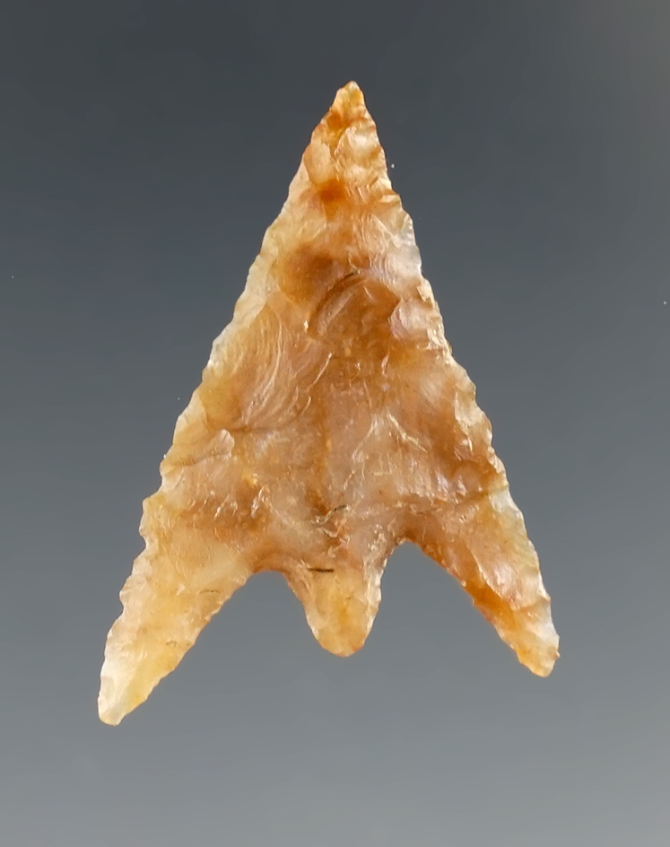 1 3/4" Gunther point in excellent condition found in southern Oregon.