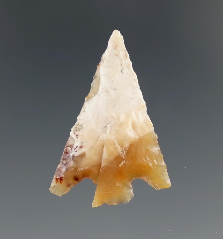 1 1/8" Columbia Plateau made from Agate, found in the Columbia River Plateau region. Stermer COA.