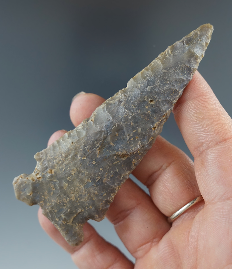 3 5/8" Meadowood Knife found in Illinois. Ex. Don Simmons collection.