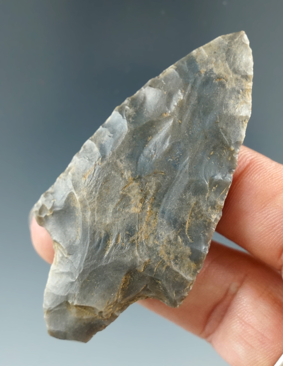 2 3/4" Adena found in Crawford Co., Illinois.  Ex. Don Simmons collection.