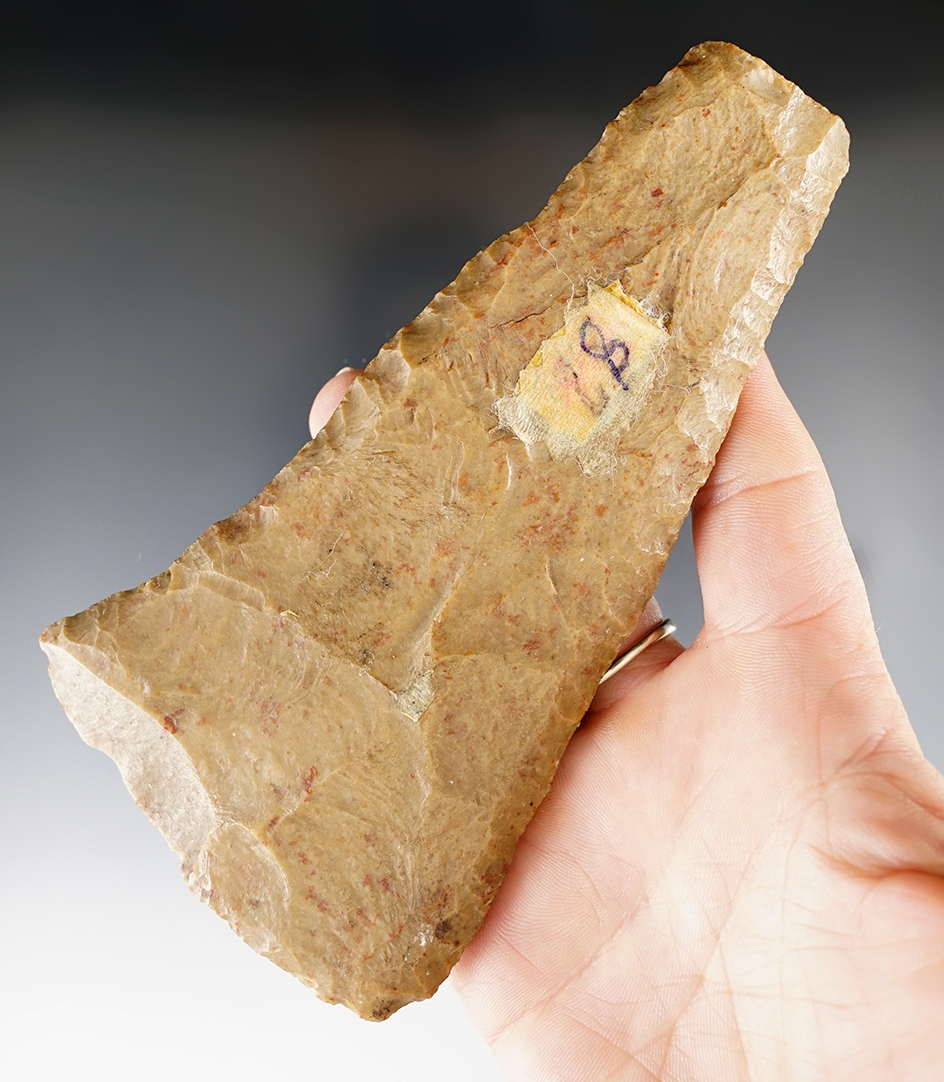 Large and heavily patinated 5 5/8" Blade found in Kentucky. Beautiful edge work.