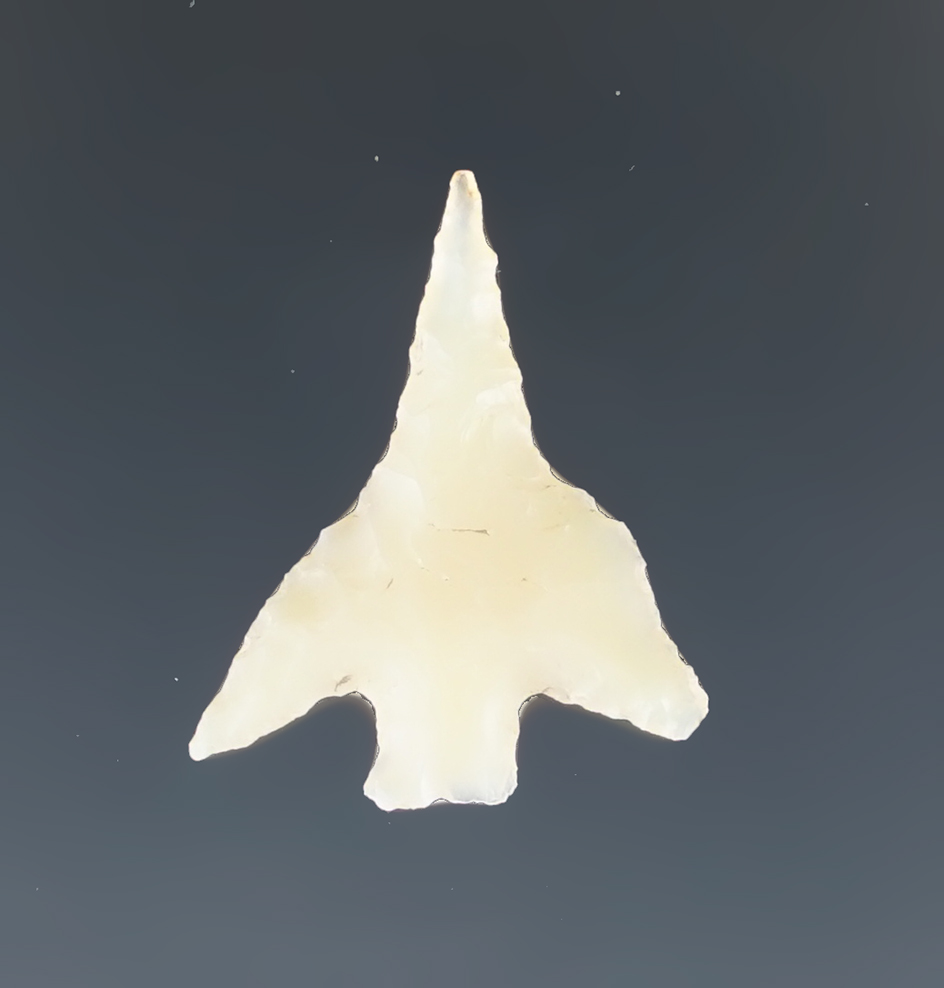 3/4" Wallula with a needle tip made from semi-translucent yellow Agate found in Oregon.