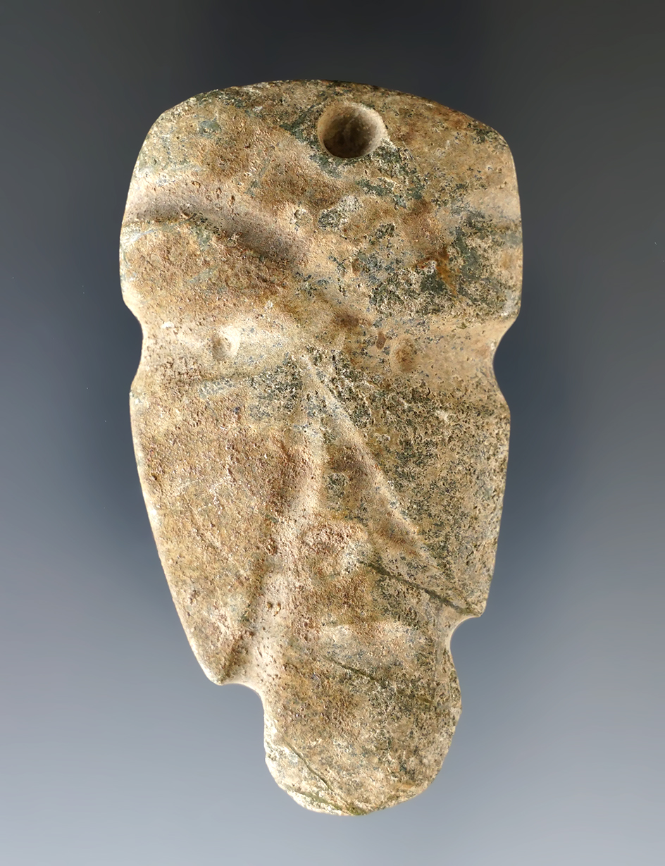 2 7/8" Axe God found in Peru. Well patinated.