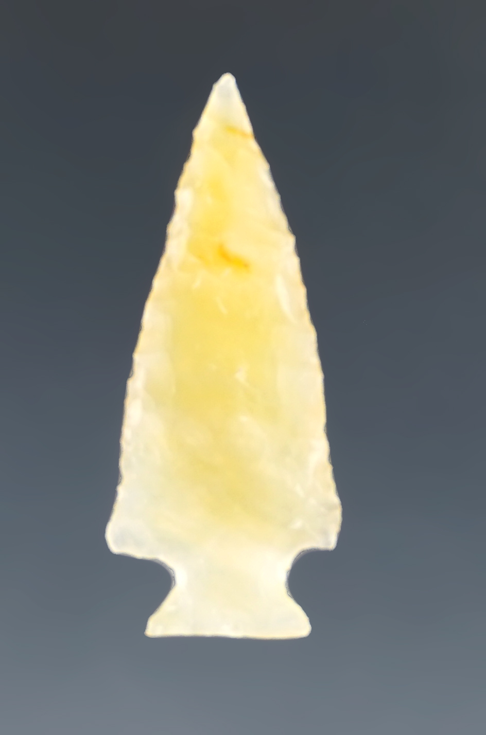1 1/8" Cornernotch that is beautifully styled from banded translucent Chalcedony - Columbia Rvr.