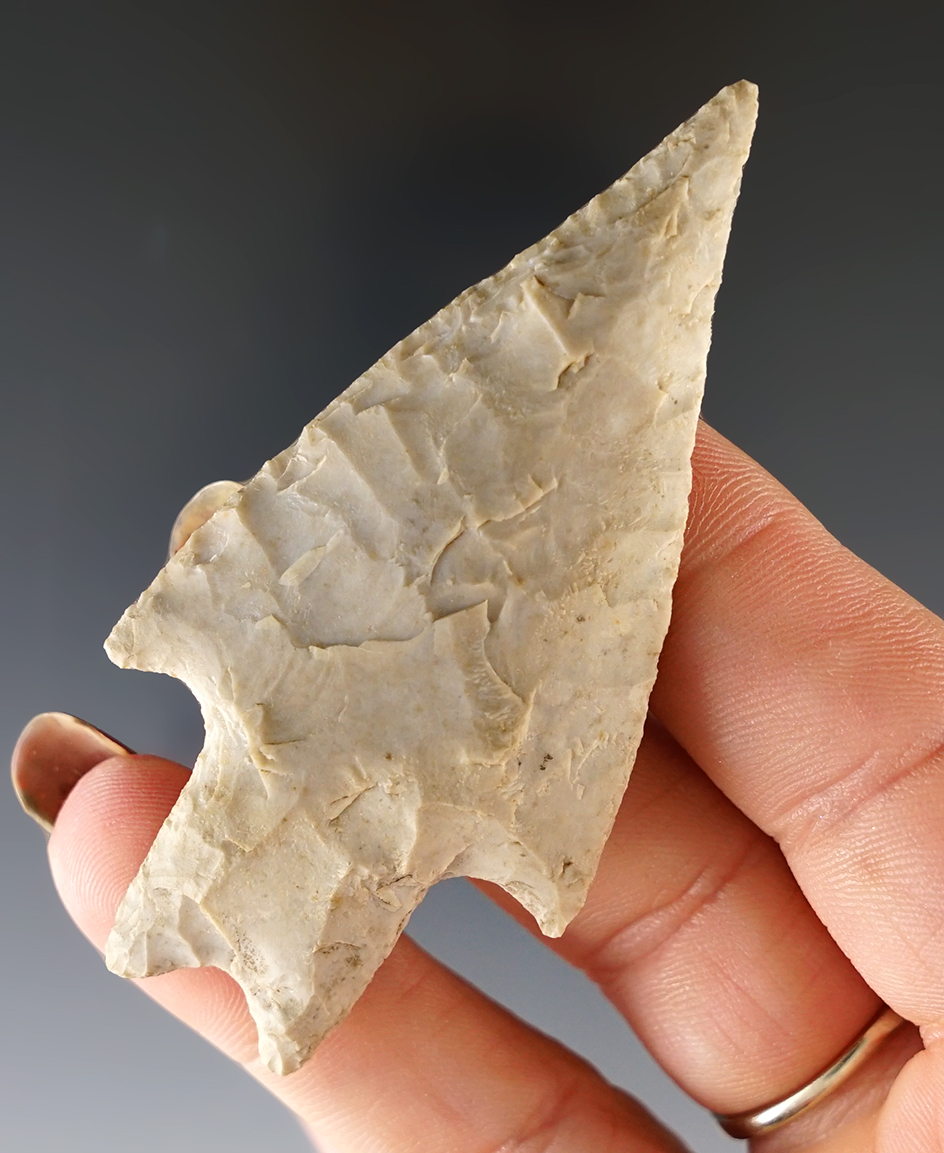 2 7/8" Pedernales that is well patinated. Found in Williamson Co., Texas.  Rogers COA.