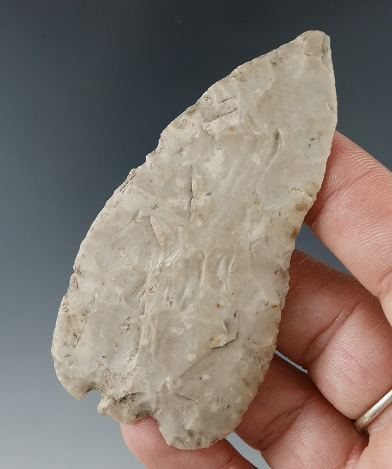 Ex. Museum! Uniquely styled 3 1/16" base Tang knife found in Texas.