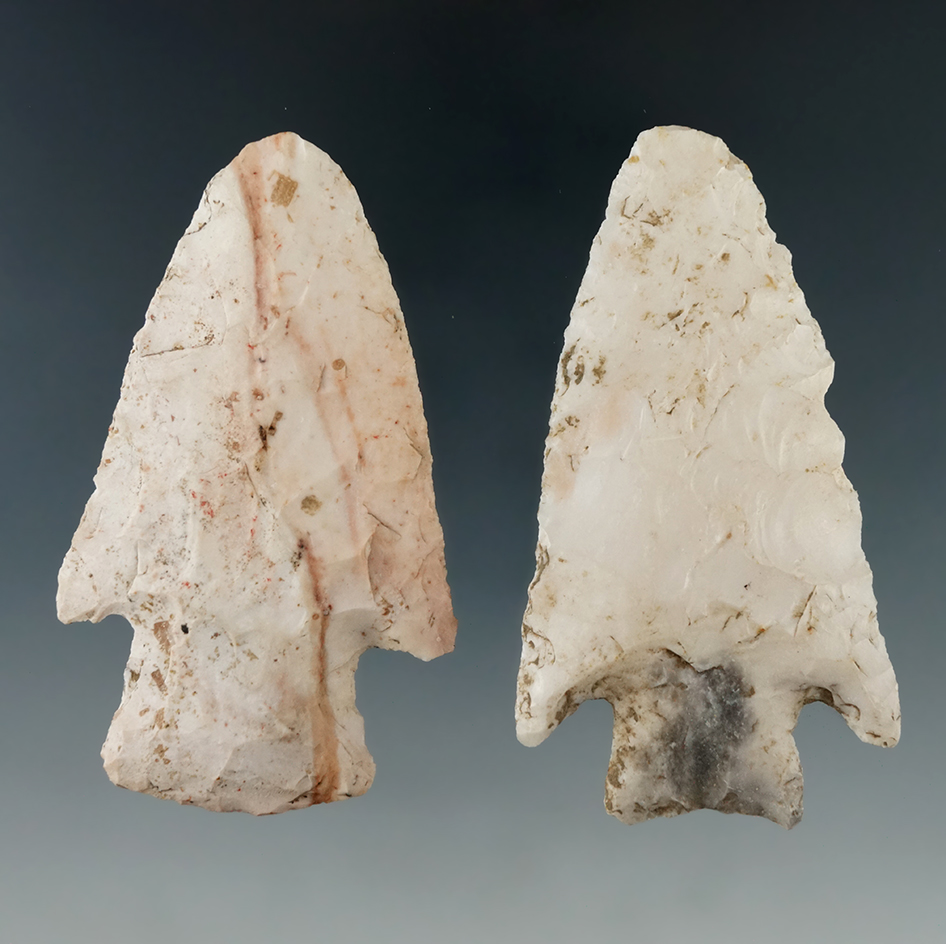 Pair of knives found in Cooper Co., Missouri, largest is 2 13/16".