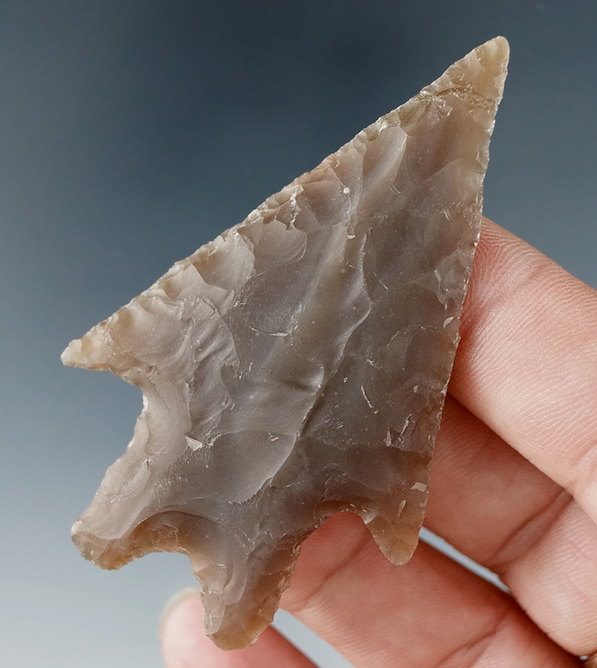 2 5/8" beautifully made Pedernales point found in Texas. Tip is been broken and glued.