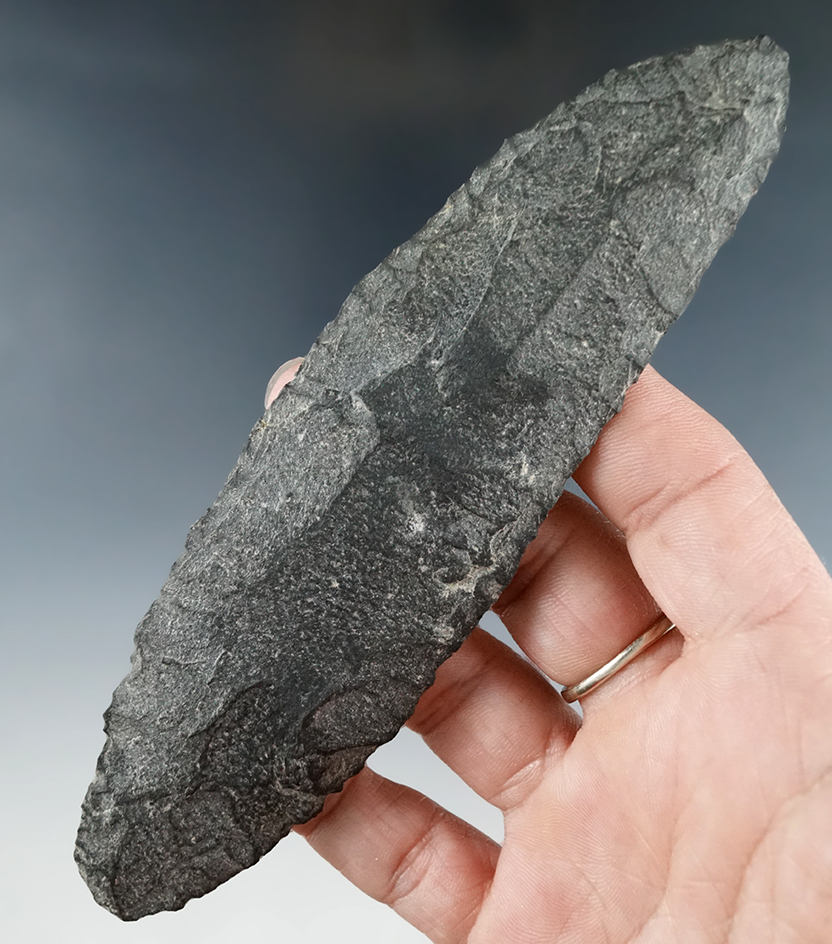 5 5/8" basalt knife found near the Columbia River, Kennewick Washington in the 1940s.