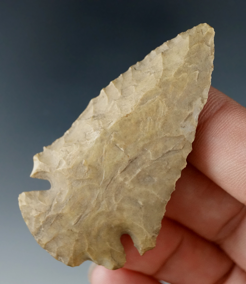 2 3/8" beveled Dovetail found in Cass Co., Missouri.