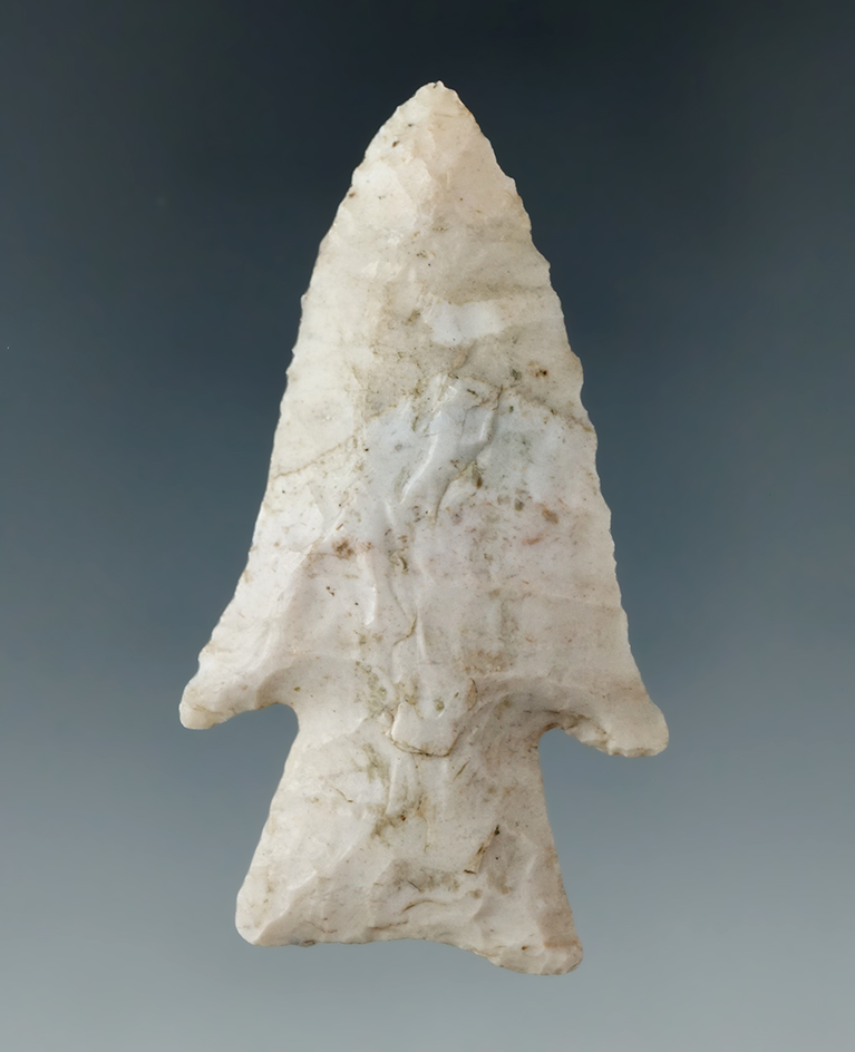 Excellent style on this 2 1/4" Hardin found in Warren Co., Illinois. Ex. L. Van Bibber.