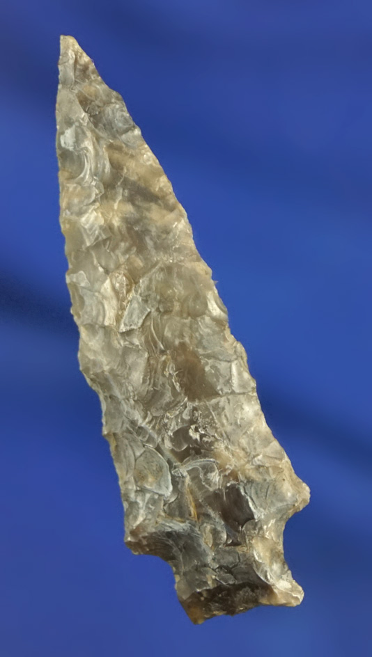 1 13/16" Columbia River arrowhead made from nicely patinated material.