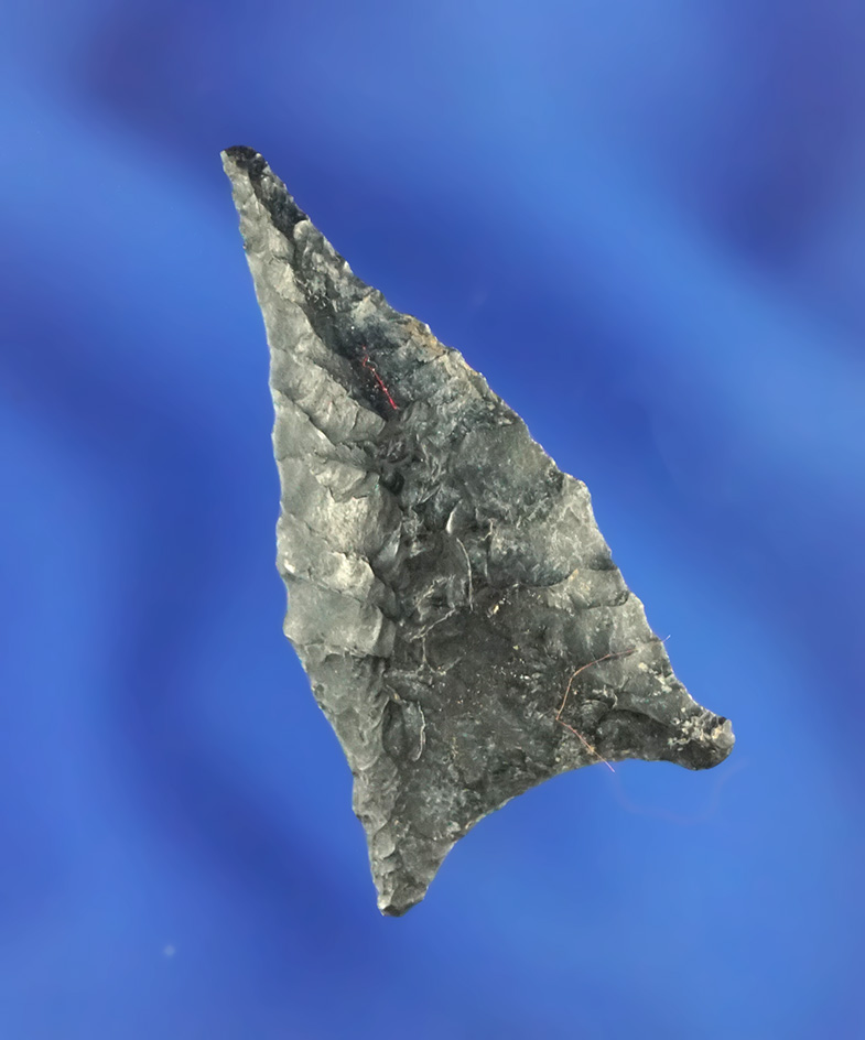 Incredible style! 1 3/8" obsidian arrowhead found in Oregon with a needle tip.
