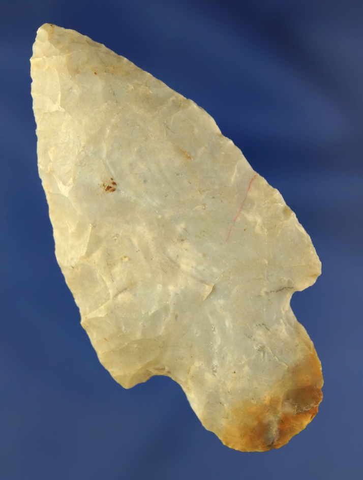 Classic style 2 3/4" Flint Ridge Flint Adena found in Ohio.