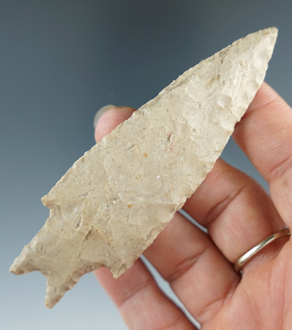 3 3/4" Pedernales found in Travis Co., Texas. Comes with a Rogers COA.