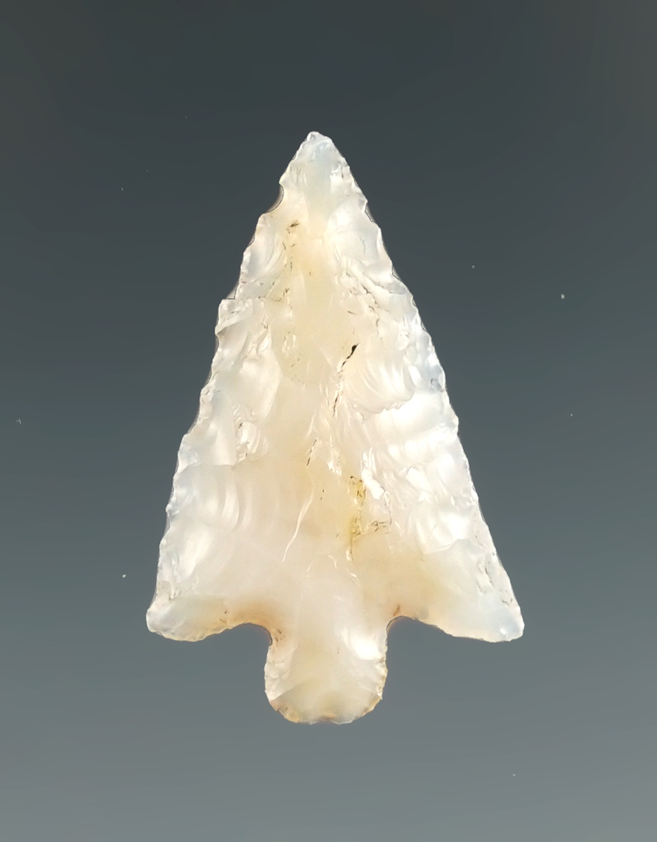 1 1/16" Wallula made from semi-translucent Agate.  Richard Sawyer Site, Columbia River.