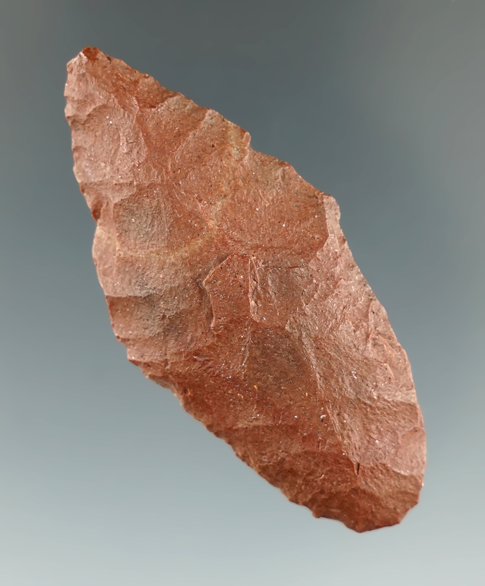 2 1/4" Paleo Lake Mojave made from Jasper. El Paso Co., Texas. Bennett and Stermer COAs.