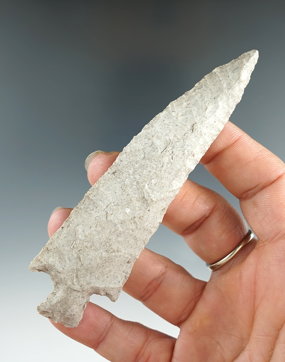 4 1/4" Ensor Base Tang Knife found in Central Texas. Comes with a Rogers COA.